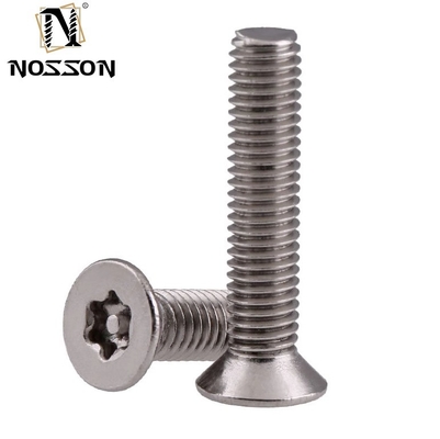 Metrisch meetsysteem Zinkgeplatte roestvrij staal Plum Security ISO14581 Flat Head Torx Head Safety Screw met gaten