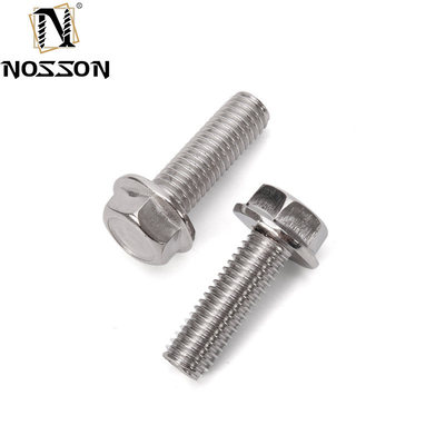Top-notch draagbouten voor zware toepassingen DIN Standard Hex Flange Head Serrated Screw A2-70/A4-80/304/316