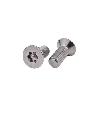 Metrisch meetsysteem Vlakkop roestvrij staal Tamper Proof Anti Theft Torx beveiligingsschroef met pin M3 M4 M5 M6 M7 M8