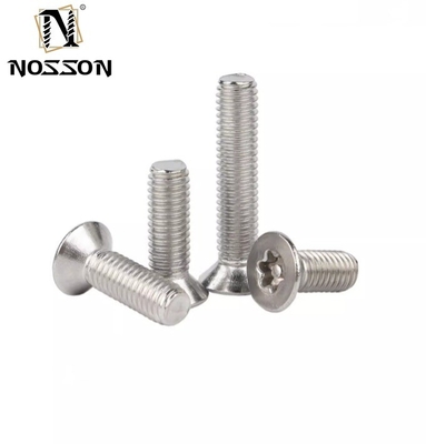 Metrisch meetsysteem Vlakkop roestvrij staal Tamper Proof Anti Theft Torx beveiligingsschroef met pin M3 M4 M5 M6 M7 M8