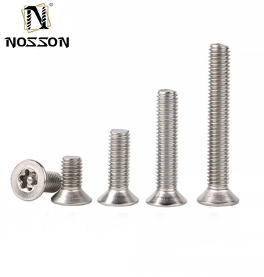 Metrisch meetsysteem Vlakkop roestvrij staal Tamper Proof Anti Theft Torx beveiligingsschroef met pin M3 M4 M5 M6 M7 M8