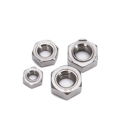 Verbinding voor de voedingsmiddelen- en drankenindustrie M6-1.0 M8 Hex gespelde noten met imperiaal meetsysteem en ISO-norm