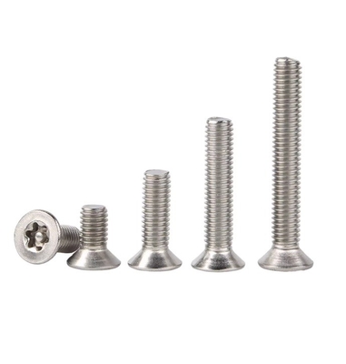 Metrische Torx Pan-hoofdbeveiligingsschroef met pin voor M1.6-M20 in JIS Standard Silver Plated Measurement System