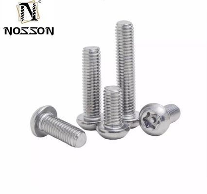 Metrische Torx Pan-hoofdbeveiligingsschroef met pin voor M1.6-M20 in JIS Standard Silver Plated Measurement System