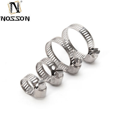 Op maat gemaakte ondersteuning ODM roestvrij staal universele worm drive klem 16-300mm voor buizen en slangen GB-standaard