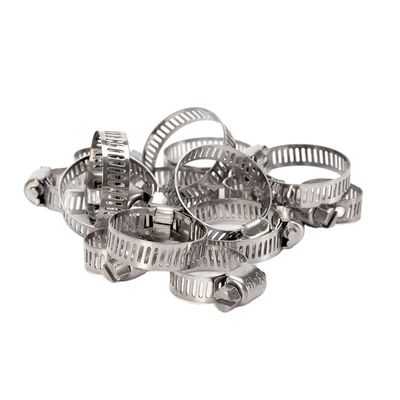 ODM Op maat gemaakte metric roestvrijstalen slangclampsets voor INCH-meting in de gezondheidszorg