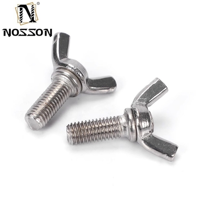 Industriële roestvrij staal M3 M4 M5 M6 M8 M10 Hand Twist Butterfly Wing Knob Toggle Spring Thumb Screw Bolt met aangepaste grootte