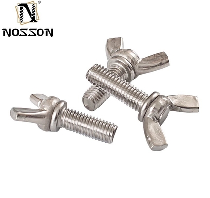 Industriële roestvrij staal M3 M4 M5 M6 M8 M10 Hand Twist Butterfly Wing Knob Toggle Spring Thumb Screw Bolt met aangepaste grootte