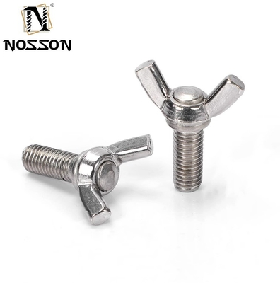 Industriële roestvrij staal M3 M4 M5 M6 M8 M10 Hand Twist Butterfly Wing Knob Toggle Spring Thumb Screw Bolt met aangepaste grootte
