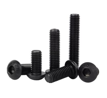 Zwarte afwerking Design Beall Carbon Steel M3 M4 M12 Allen Key Mushroom Head Bolt Hex Socket Button Head Schroeven voor industriële