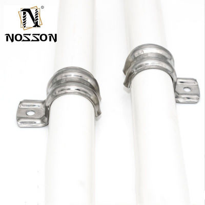 Roestvrij staal kraag buis klampen aangepast zink afwerking heavy duty klem voor OEM-ondersteuning in productieprocessen