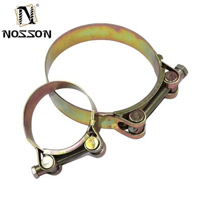 ODM Heavy Duty Clamp Manufacture Exhaust Hollow T Bolt European Clamp Carbon Steel Pipe Clamps Metrisch meetsysteem