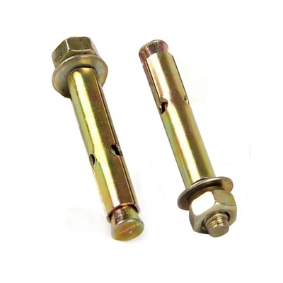 Carbon Steel Expansion Anchor Bolts Klasse 4.8 8.8 10.9 12.9 met kleurrijke verflaag GB 22795 Finish Langere levensduur TiCN
