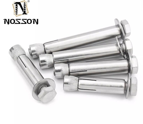 Carbon Steel Expansion Anchor Bolts Klasse 4.8 8.8 10.9 12.9 met kleurrijke verflaag GB 22795 Finish Langere levensduur TiCN