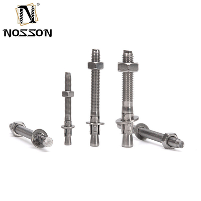 TiCN-gecoat M12*150mm koolstofstaal Gr4.8 Zinkgeplatte wedge ankerbout voor ISO-standaardtoepassingen met een hoge capaciteit