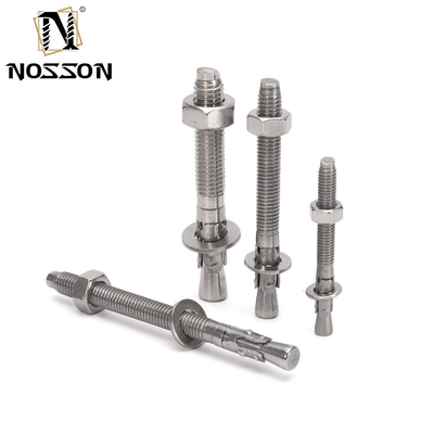 TiCN-gecoat M12*150mm koolstofstaal Gr4.8 Zinkgeplatte wedge ankerbout voor ISO-standaardtoepassingen met een hoge capaciteit