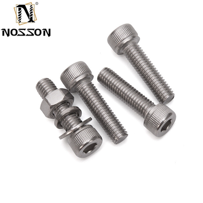 Roestvrij staalbouten m1.6 m2 m2.5 m3 m4 m5 m6 m8 m10 m12 m14 m16 m20 met zink-aluminium gecoate afwerking in DIN-norm