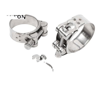 Metrisch meetsysteem Zware roestvrijstalen kraagpijpklemmen met DIN-standaard en corrosiebestendigheid