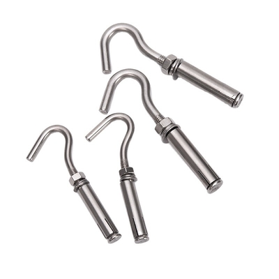 Zwarte afwerking M8 M18 roestvrij staal SS304 SS316 A2 A4 J type ankerbout voor industriële en bouwtoepassingen