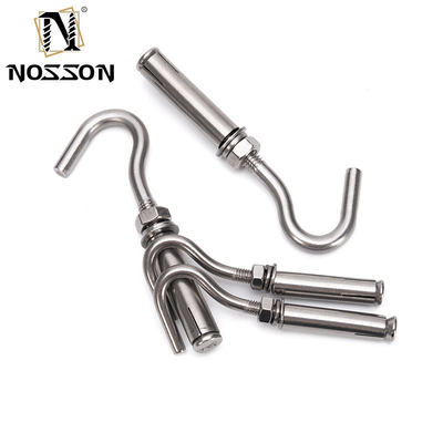 Zwarte afwerking M8 M18 roestvrij staal SS304 SS316 A2 A4 J type ankerbout voor industriële en bouwtoepassingen
