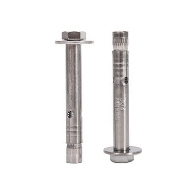700 Capaciteit M8 M10 M12 Graad 8.8 GS gegalvaniseerd staal Hex hoofd Antiskid Haaienvinnen mouw Ankerbout IN en ISO standaard