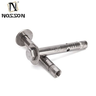 700 Capaciteit M8 M10 M12 Graad 8.8 GS gegalvaniseerd staal Hex hoofd Antiskid Haaienvinnen mouw Ankerbout IN en ISO standaard