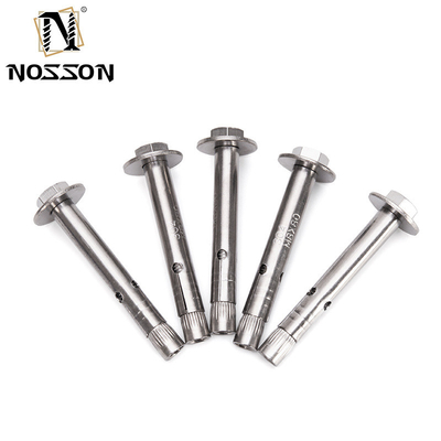 700 Capaciteit M8 M10 M12 Graad 8.8 GS gegalvaniseerd staal Hex hoofd Antiskid Haaienvinnen mouw Ankerbout IN en ISO standaard