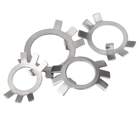 Plain Finish Carbon Steel Zes klauwwasser met acht slot Anti-los slotplaat M6 M8 M10 M12M14 M16M18M20M22M24M27m30