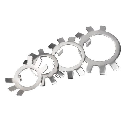 Plain Finish Carbon Steel Zes klauwwasser met acht slot Anti-los slotplaat M6 M8 M10 M12M14 M16M18M20M22M24M27m30