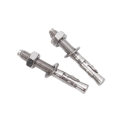DIN Standard zilver koolstofstaal roestvrij staal 304 316 Wedge Anchor Expansion Anchor Bolt Dyna Bolt SS304
