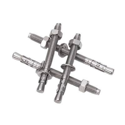 Corrosiebestendig DIN Standaard Zilveren Stalen Wedge Anker Hot Dip Galvanized Expansion Anchor Bolts M6 M8 M10 M12 M16