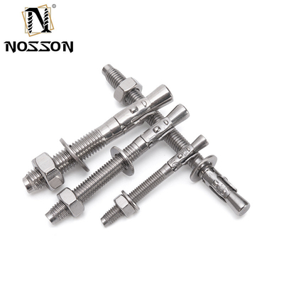 Corrosiebestendig DIN Standaard Zilveren Stalen Wedge Anker Hot Dip Galvanized Expansion Anchor Bolts M6 M8 M10 M12 M16