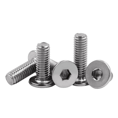 Roestvrij staal M4 M5 Flat Head Allen Hex Socket Screw A2 70 met Ultra Low Profile Design en metrisch meetsysteem