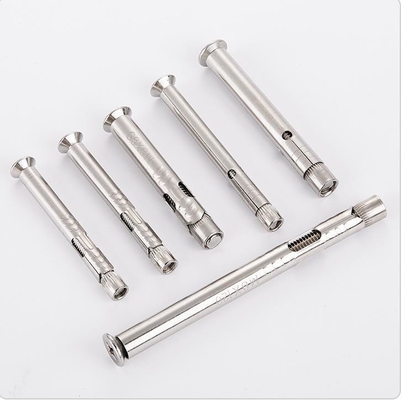 DIN-standaard 304 van roestvrij staal Countersunk Head Hex Socket Expansion Bolt Sleeve Anchors voor venster- of deurraam bevestigd in zilver