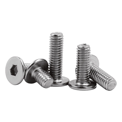 Industriële toepassingen M5 M6 M8 Roestvrij staal Ultra Thin Head Hex Socket Screw met ZINK PLATED Finish en DIN Standard