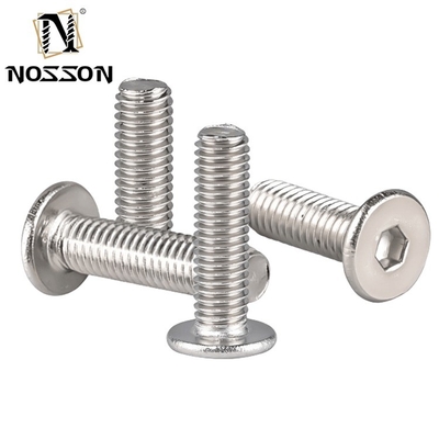 Industriële toepassingen M5 M6 M8 Roestvrij staal Ultra Thin Head Hex Socket Screw met ZINK PLATED Finish en DIN Standard
