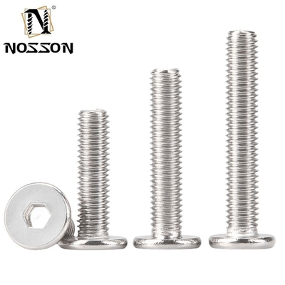 Industriële toepassingen M5 M6 M8 Roestvrij staal Ultra Thin Head Hex Socket Screw met ZINK PLATED Finish en DIN Standard