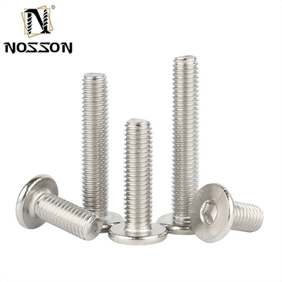 Industriële toepassingen M5 M6 M8 Roestvrij staal Ultra Thin Head Hex Socket Screw met ZINK PLATED Finish en DIN Standard