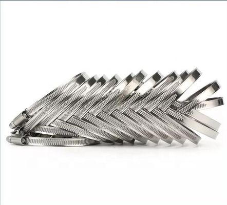 ANSI/ASME Standard Slotted Head Screw Hose Clamps voor Duitse Type Heavy Duty Bolts en ODM Customization van roestvrij staal