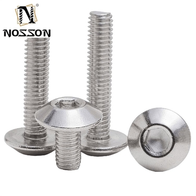 Metrische M6 *12 parapluhoofd Hex-spoel schroef met gechroomde afwerking en INCH-metingssysteem JIS-standaard