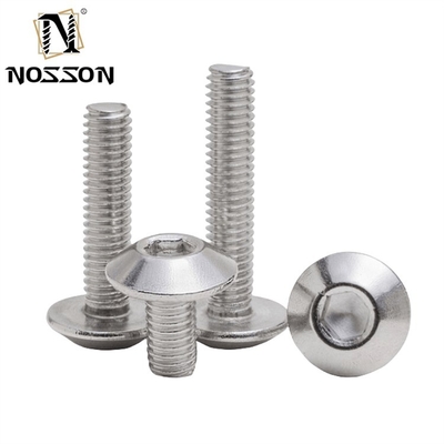 Metrische M6 *12 parapluhoofd Hex-spoel schroef met gechroomde afwerking en INCH-metingssysteem JIS-standaard