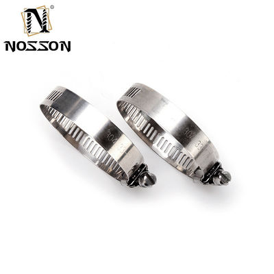 Oppervlakte plain Amerikaanse verstelbare buis klem Worm Gear 201 304 roestvrij staal slang klemmen 10-16 met ZINK afwerking monster