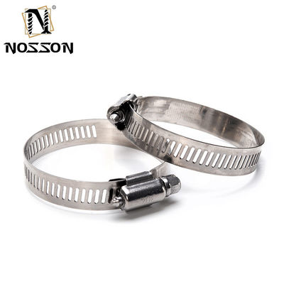 Oppervlakte plain Amerikaanse verstelbare buis klem Worm Gear 201 304 roestvrij staal slang klemmen 10-16 met ZINK afwerking monster