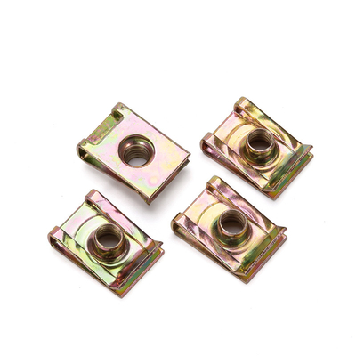 Metrische platte stalen veerpaneel Clip Nut Custom U Type Clip Metal Fasteners Nut voor zilver