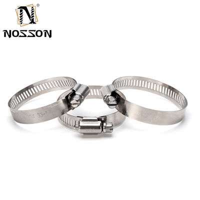 Verstelbare worm gear slang klemmen in 304 roestvrij staal voor 6 inch 141-165mm Range Metric Measurement en DIN Standard