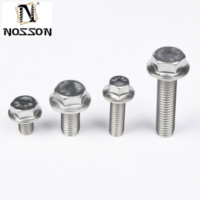Sliver Carbon Steel Black Oxide Hex Flange Bolt Halve draad DIN6921 Standaard roestvrij staal 4.8 8.8 10.9 12.9 met ZINC afwerking