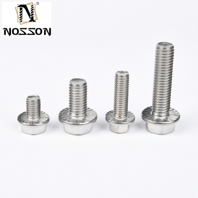 Sliver Carbon Steel Black Oxide Hex Flange Bolt Halve draad DIN6921 Standaard roestvrij staal 4.8 8.8 10.9 12.9 met ZINC afwerking