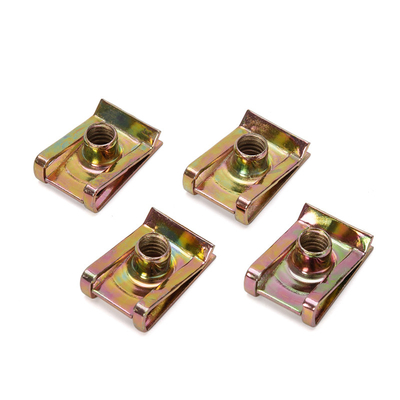 Olie gas gegalvaniseerde kaart Reed Car Nut Leaf Spring Bolt met M3 / M5 optische clip moeren en Hexagon hoofd voor metrisch meetsysteem