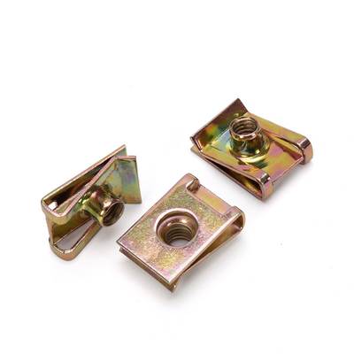 Olie gas gegalvaniseerde kaart Reed Car Nut Leaf Spring Bolt met M3 / M5 optische clip moeren en Hexagon hoofd voor metrisch meetsysteem