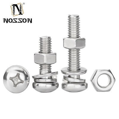 INCH-metingsysteem Pan Head Cross Screw Zink M3 M4 M5 M6 met afmetingen van 1,6-20 mm en gechroomde afwerking